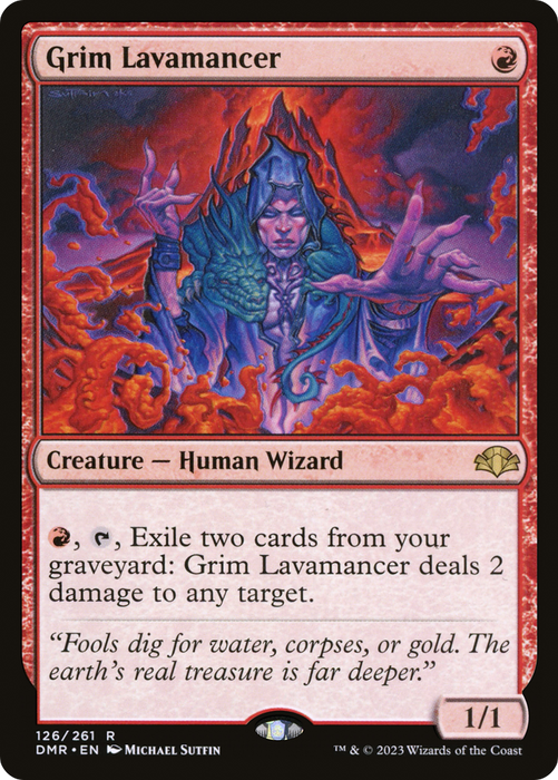 Grim Lavamancer (DMR-126) - rare - Foil