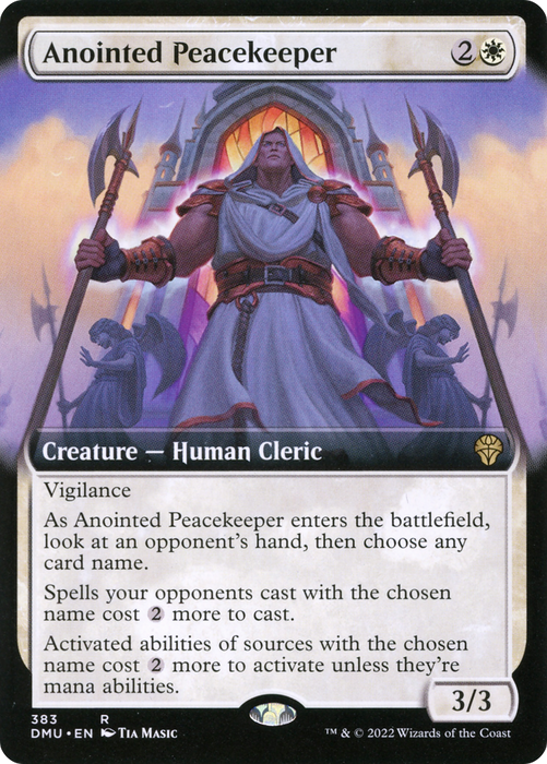 Anointed Peacekeeper (DMU-383) - rare: (Extended Art)