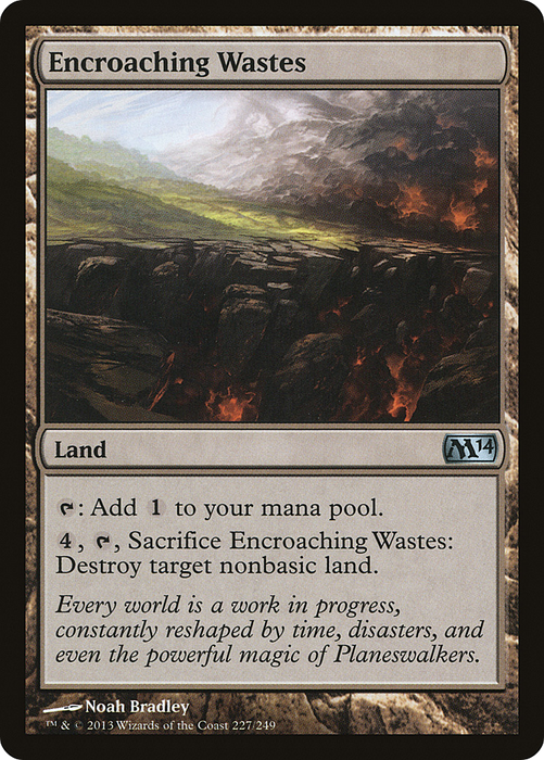 Encroaching Wastes (M14-227) - uncommon - Foil