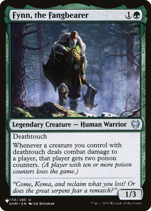 Fynn, the Fangbearer (LIST-KHM-170) - uncommon
