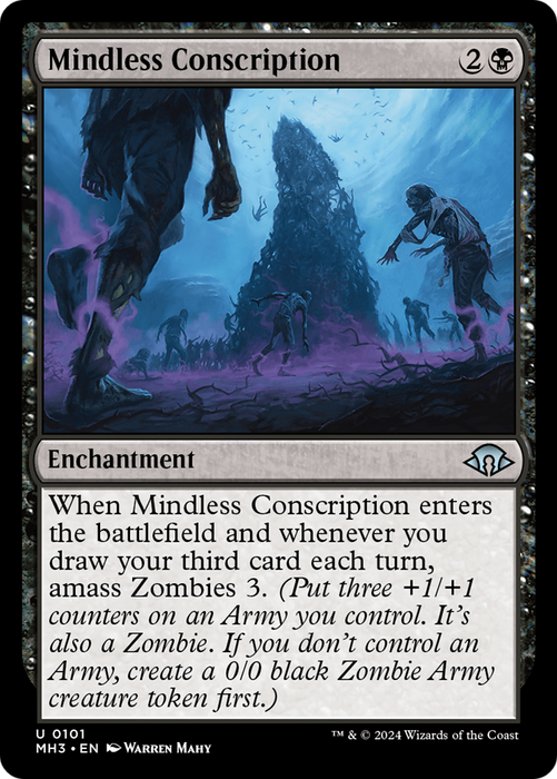 Mindless Conscription (MH3-101) - uncommon - Foil