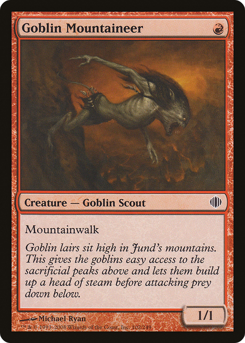 Goblin Mountaineer (ALA-102) - common
