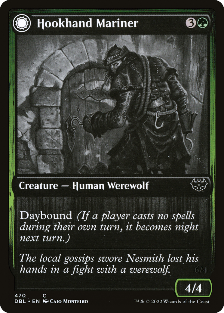 Hookhand Mariner // Riphook Raider (DBL-470) - common: (Double Faced Transform) - Foil