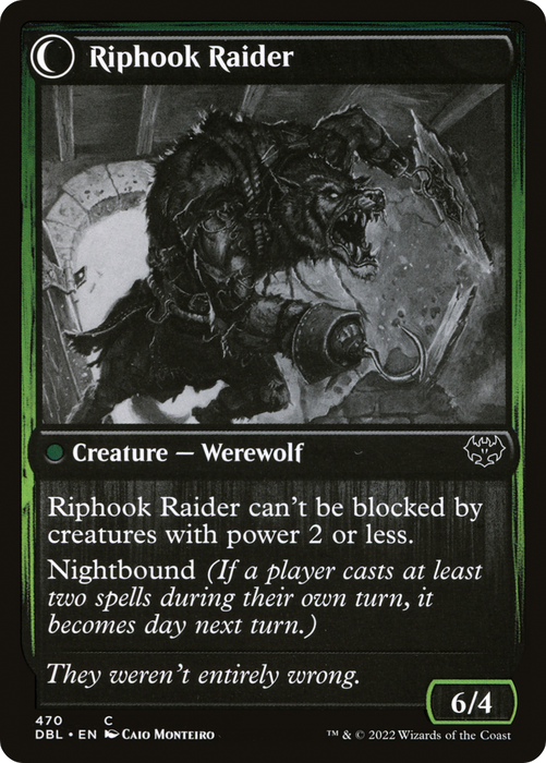 Hookhand Mariner // Riphook Raider (DBL-470) - common: (Double Faced Transform)