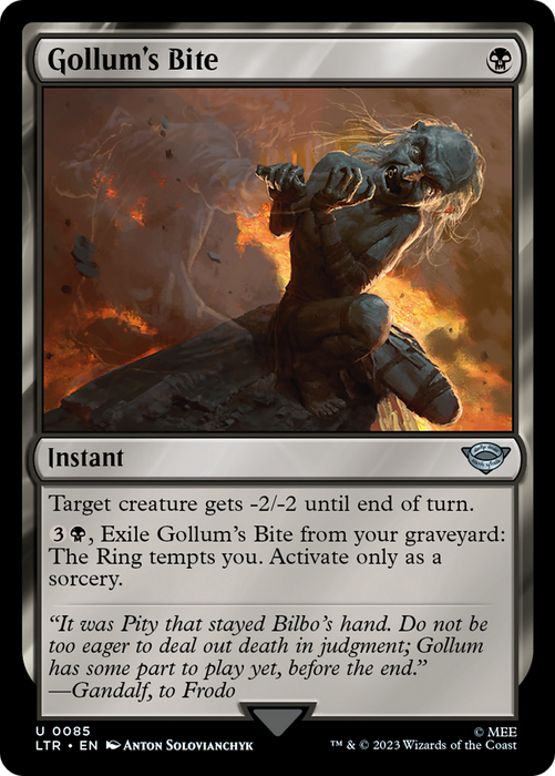 Gollum's Bite (LTR-085) - uncommon - Foil
