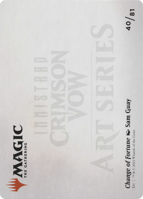 Change of Fortune // Change of Fortune (AVOW-040) - common (Borderless) - Foil