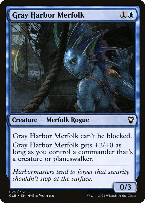 Gray Harbor Merfolk (CLB-075) - common - Foil