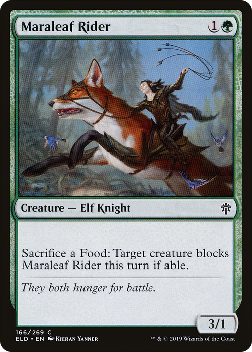 Maraleaf Rider (ELD-166) - common - Foil