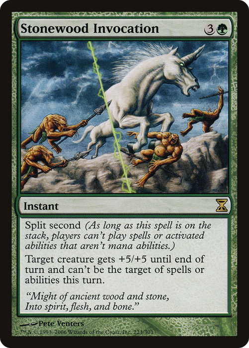 Stonewood Invocation (TSP-223) - rare - Foil