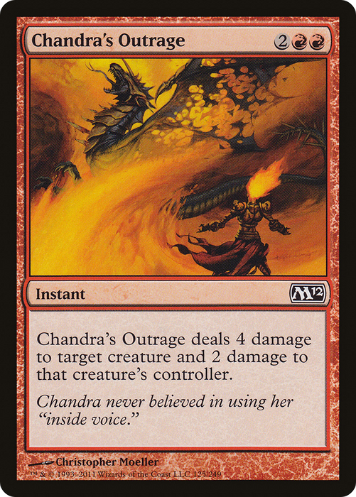 Chandra's Outrage (M12-125) - common