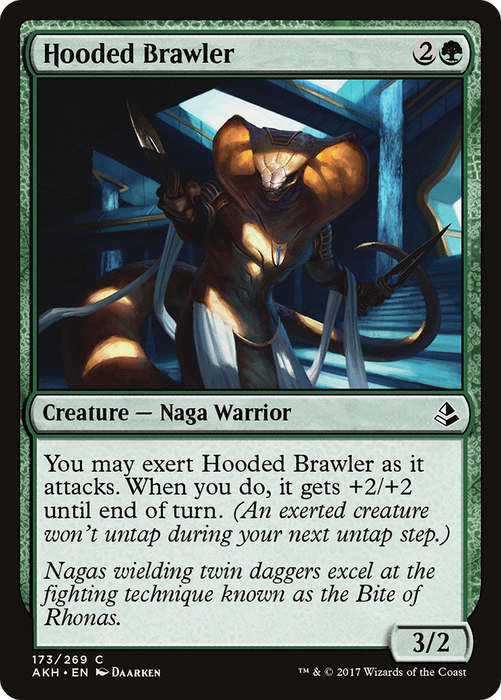 Hooded Brawler (AKH-173) - common - Foil
