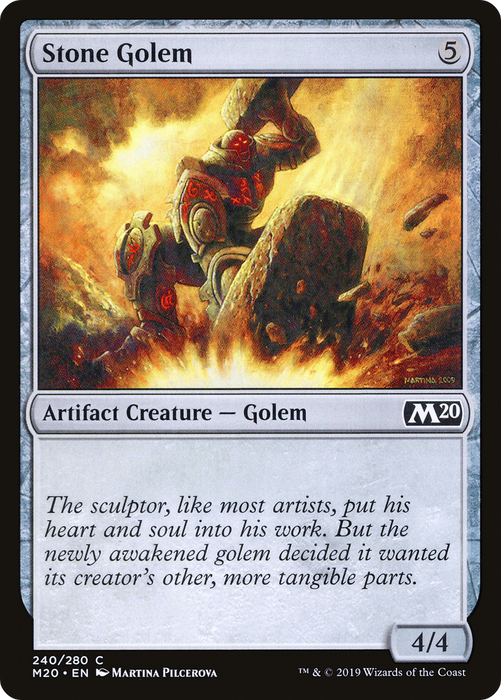 Stone Golem (M20-240) - common - Foil