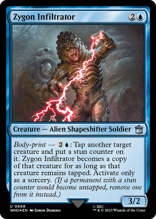 Zygon Infiltrator (WHO-668) - uncommon - Foil