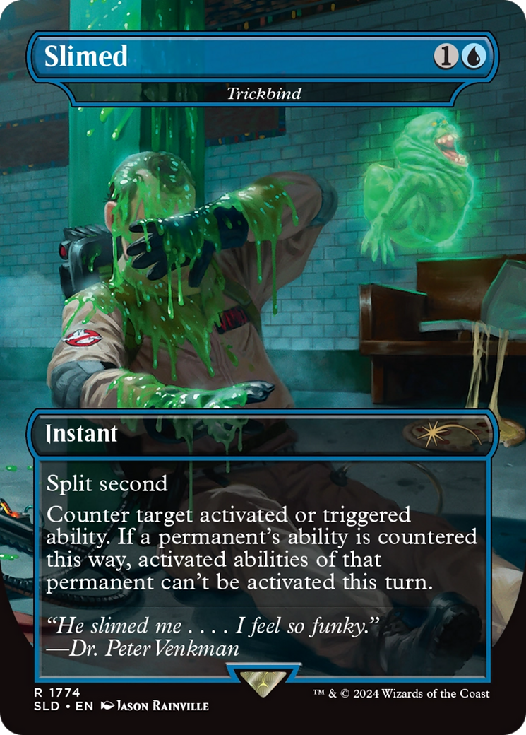 Trickbind (SLD-1774) - rare / Slimed (Borderless) - Foil