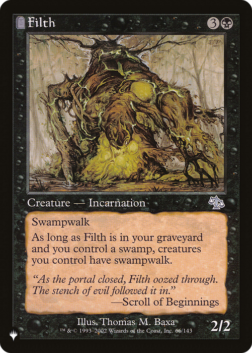 Filth (LIST-JUD-66) - uncommon: (tombstone)