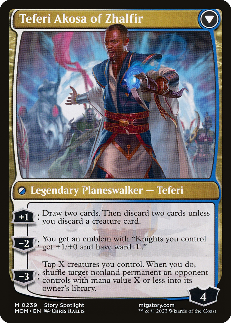 Invasion of New Phyrexia // Teferi Akosa of Zhalfir (MOM-239) - mythic - Foil