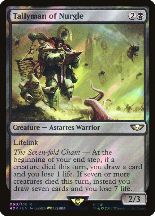 Tallyman of Nurgle (40K-60★) - rare - Foil