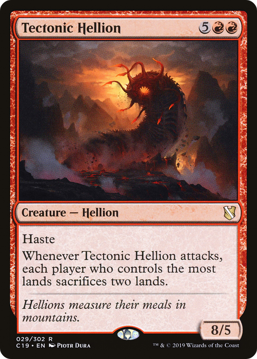 Tectonic Hellion (C19-029) - rare