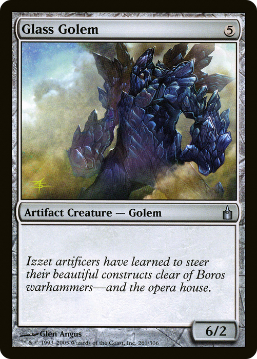 Glass Golem (RAV-261) - uncommon - Foil