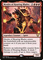 Myojin of Roaring Blades (NEC-036) - rare - Foil