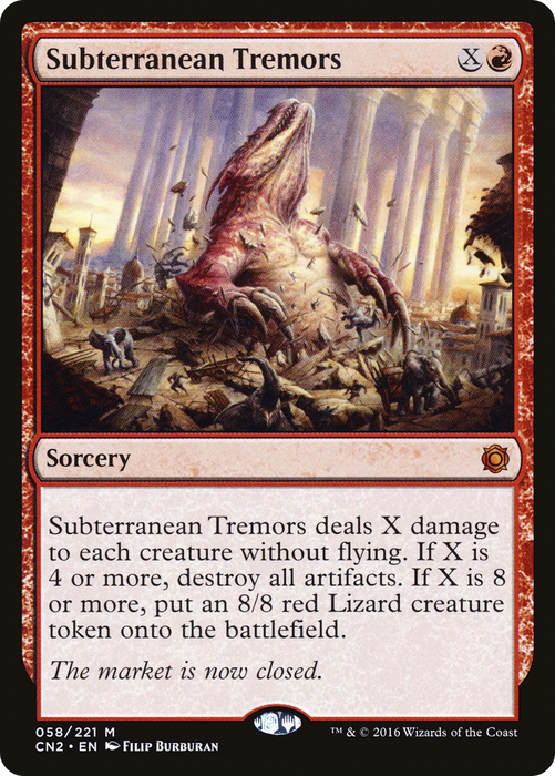 Subterranean Tremors (CN2-058) - mythic