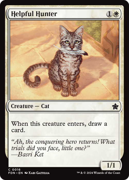 Helpful Hunter (FDN-016) - common - Foil
