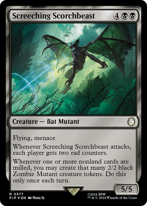 Screeching Scorchbeast (PIP-577) - rare - Foil