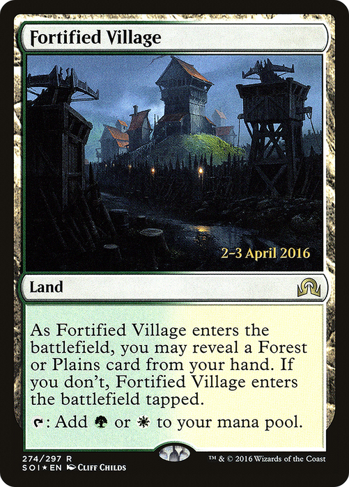 Fortified Village (PRE-274S) - rare - Foil