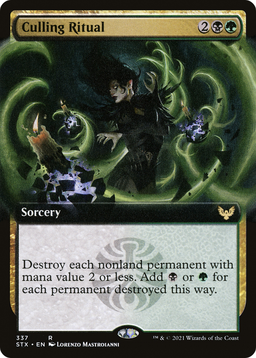 Culling Ritual (STX-337) - rare: (Extended Art) - Foil
