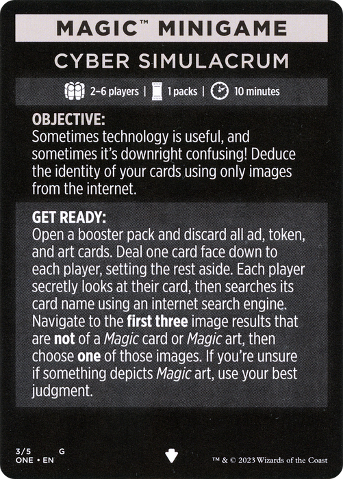 Cyber Simulacrum // Cyber Simulacrum (cont'd) (MONE-003) - common - Foil