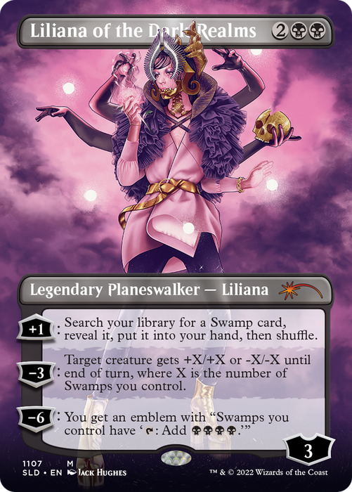 Liliana of the Dark Realms (SLD-1107) - mythic (Borderless) - Foil