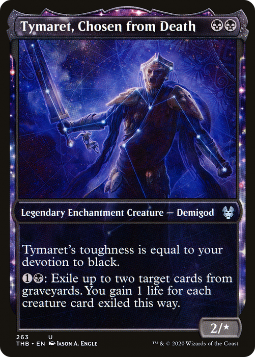 Tymaret, Chosen from Death (THB-263) - uncommon: (enchantment, Showcase)