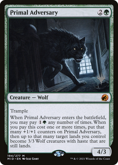Primal Adversary (PPMID-194P) - mythic - Foil
