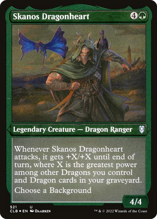 Skanos Dragonheart (CLB-521) - uncommon - Etched Foil