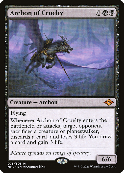 Archon of Cruelty (MH2-075) - mythic