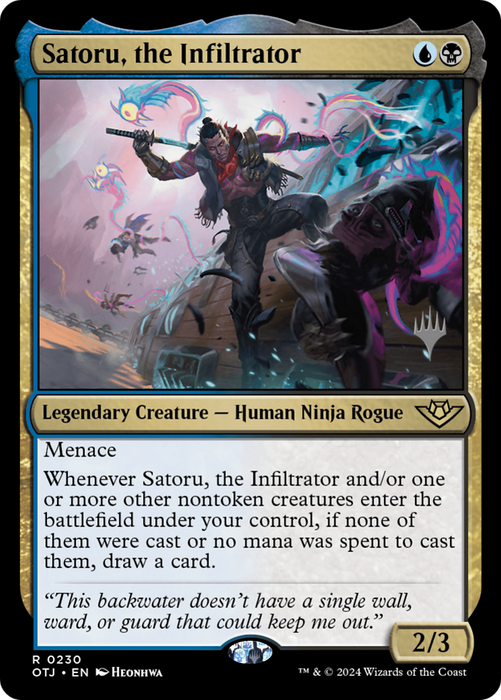 Satoru, the Infiltrator (PPOTJ-230P) - rare