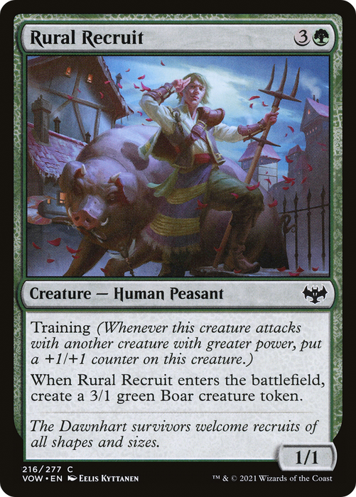 Rural Recruit (VOW-216) - common - Foil