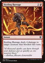 Sizzling Barrage (ZNR-162) - common - Foil