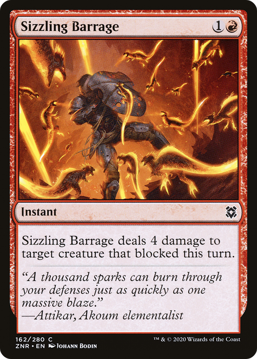 Sizzling Barrage (ZNR-162) - common