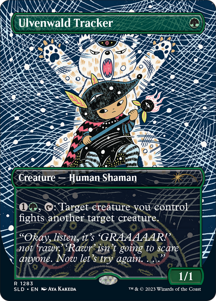 Ulvenwald Tracker (SLD-1283) - rare (Borderless) - Foil