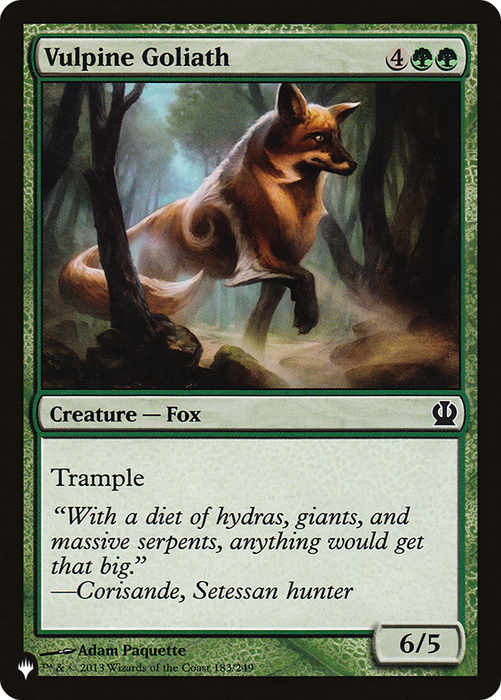 Vulpine Goliath (LIST-THS-183) - common