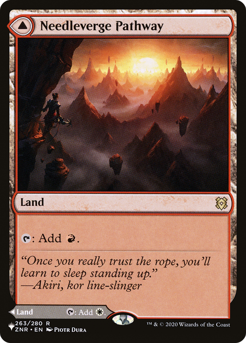 Needleverge Pathway // Pillarverge Pathway (LIST-ZNR-263) - rare