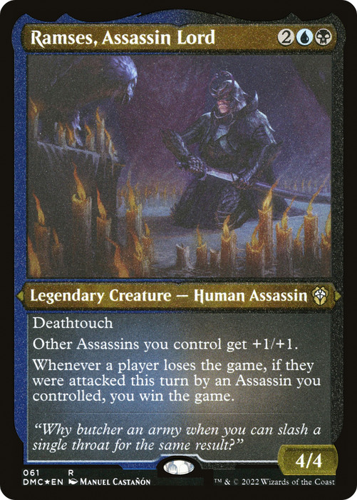 Ramses, Assassin Lord (DMC-061) - rare - Etched Foil