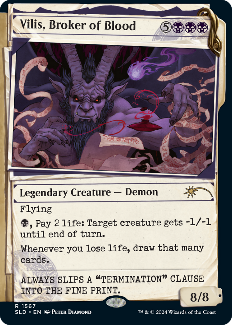 Vilis, Broker of Blood (SLD-1567) - rare: (Showcase)