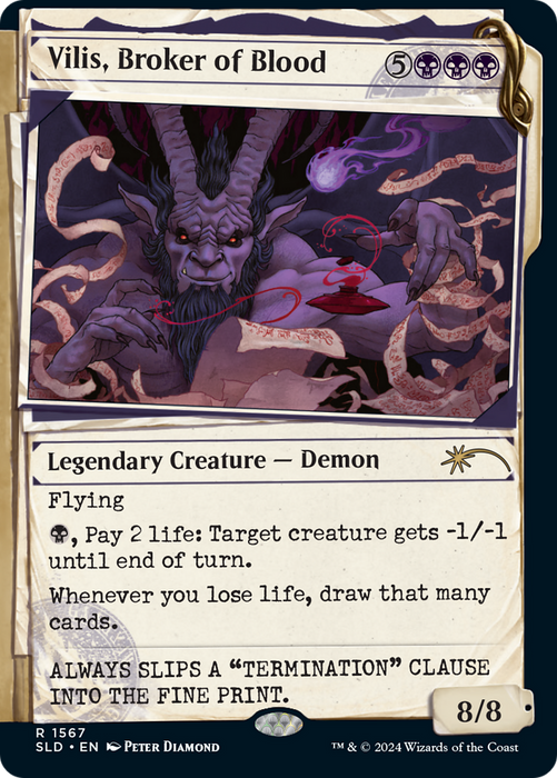 Vilis, Broker of Blood (SLD-1567) - rare: (Showcase)