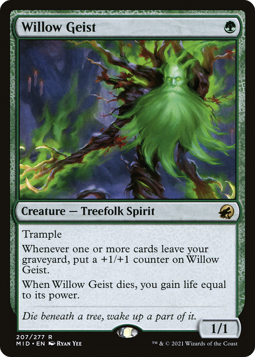 Willow Geist (MID-207) - rare - Foil
