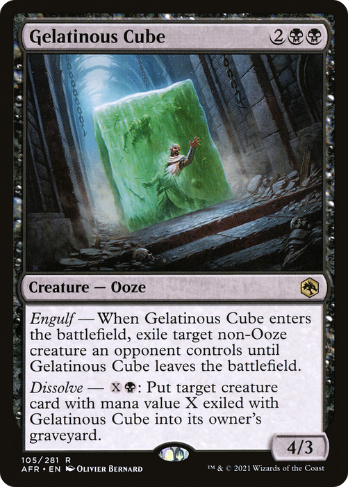 Gelatinous Cube (AFR-105) - rare - Foil