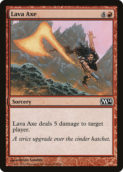 Lava Axe (M14-143) - common - Foil