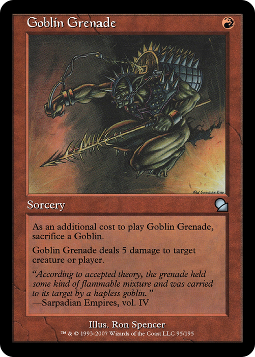 Goblin Grenade (ME1-095) - uncommon - Foil