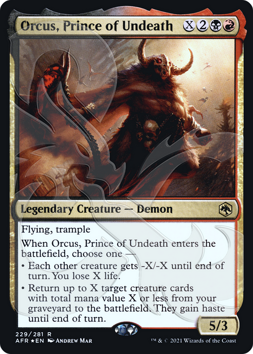 Orcus, Prince of Undeath (AFR&-229A) - rare - Foil
